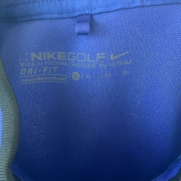 NIKE Golf ERIN HILLS GC 2017 US Open Blue 1/4 Zip NIKE Golf Sweatshirt Sz XL - Picture 7 of 15